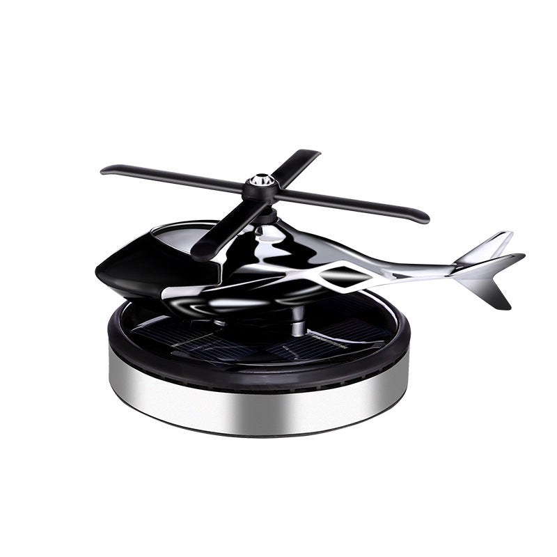 Solar rotating helicopter car ornaments aircraft aromatherapy center console cross-border car odor removal perfume supplies