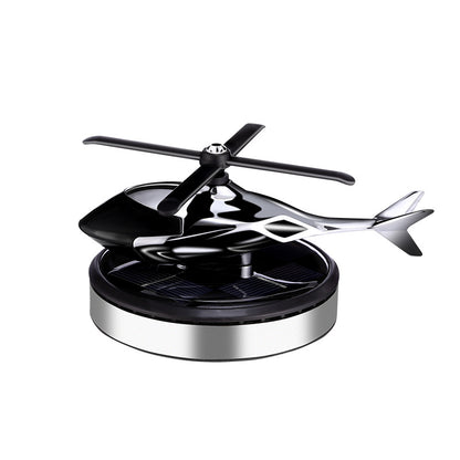 Solar rotating helicopter car ornaments aircraft aromatherapy center console cross-border car odor removal perfume supplies