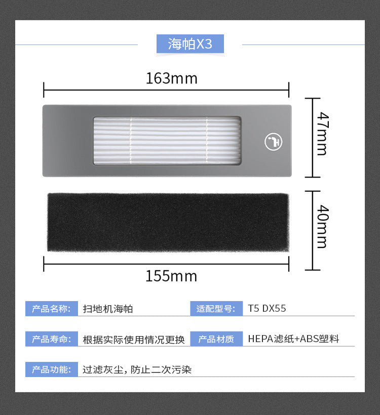 SuiTable for Ecovacs Sweeping RoboT Accessories T9 Side Brush FilTer Rag Roller Brush BrackeT DusT Box STrong Mop WaTer Tank