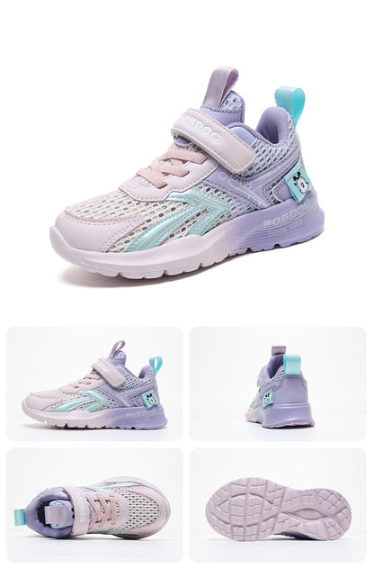 Babu bean children's shoes boys sneaker summer 2025 new hollow single mesh breathable mesh shoes big children's shoes