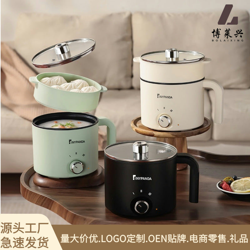 Electric Cooking Pot Dormitory Student Household Small Electric Pot All-In-One Pot Multi-Functional Mini 1-2 People Household Electric Hot Pot