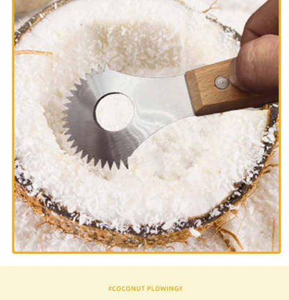 Manual Coconut Grater for Home Use, High-Efficiency Hainan Coconut Shaving and Scraping Tool, Coconut Flakes Making Tool