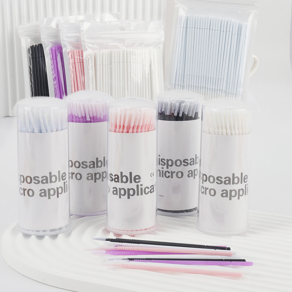 New wholesale long head cotton swab eyelash tattoo nail cleaning cotton swab eyelash disposable long thread cotton swab