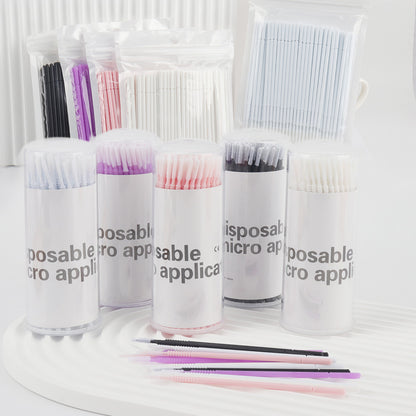 New wholesale long head cotton swab eyelash tattoo nail cleaning cotton swab eyelash disposable long thread cotton swab