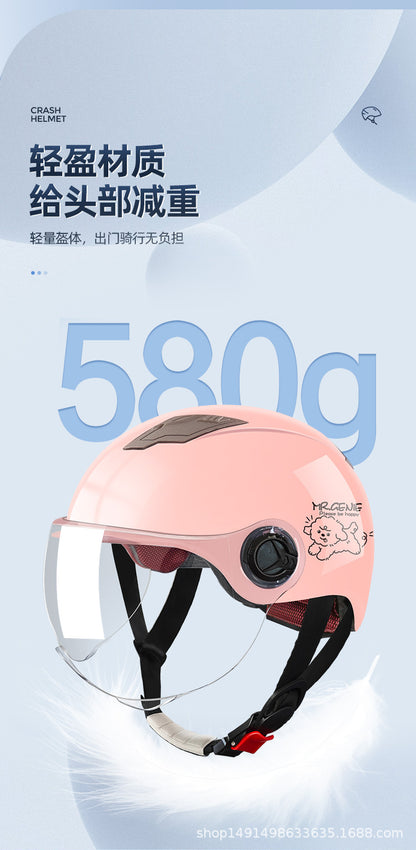 Summer helmet electric car 3C certification Four Seasons Universal half helmet female safety helmet battery motorcycle helmet