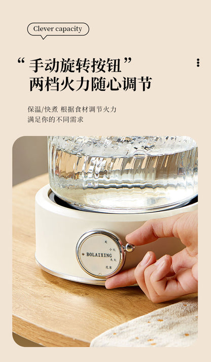 Health Pot Multi-functional Home Office Full Glass Flower Tea Pot Large Capacity Kettle Boiling Tea Pot Gift Box Gift