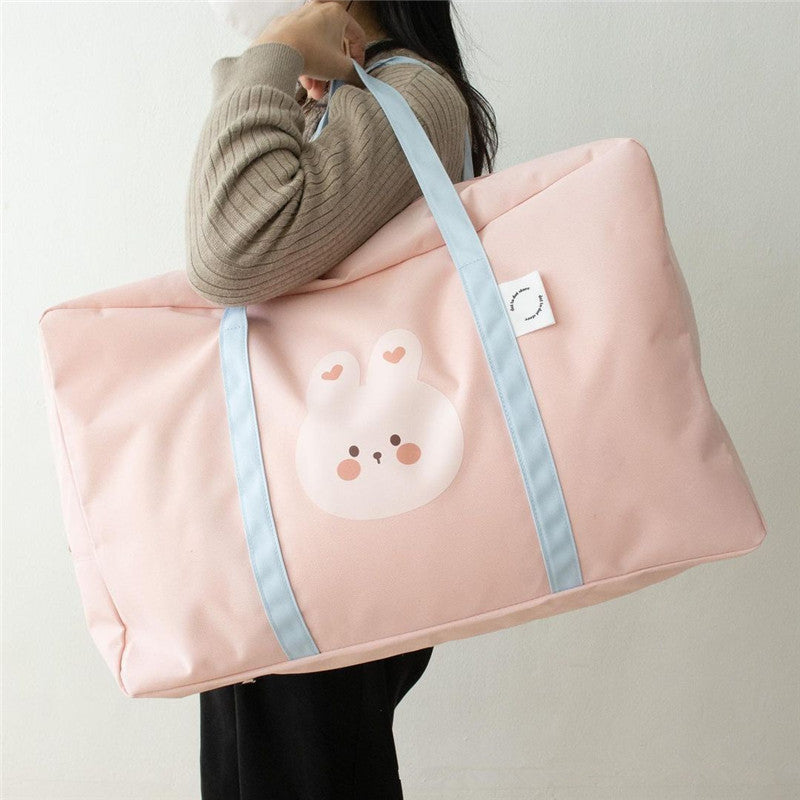 Ins Animal Head Kindergarten Bedding Storage Bag Organizer Bag Large Capacity Packing Bag Portable Travel Storage