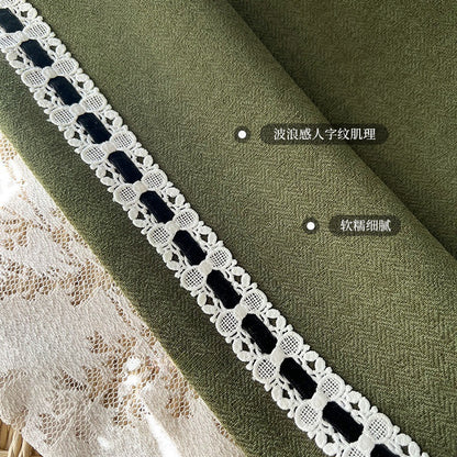 Ankra Brown Shading Bedroom Curtain New Full Shading Living Room High-Level Light Luxury Chenille Cream Curtain
