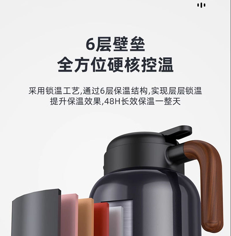 316L Stainless Steel Insulated Large Capacity Kettle for Home Use, Thermos for Tea, Dedicated for Warming Tea, Water Separation, and Stewing Tea Kettle