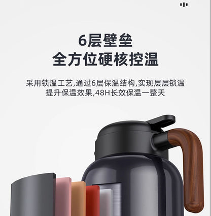 316L Stainless Steel Insulated Large Capacity Kettle for Home Use, Thermos for Tea, Dedicated for Warming Tea, Water Separation, and Stewing Tea Kettle