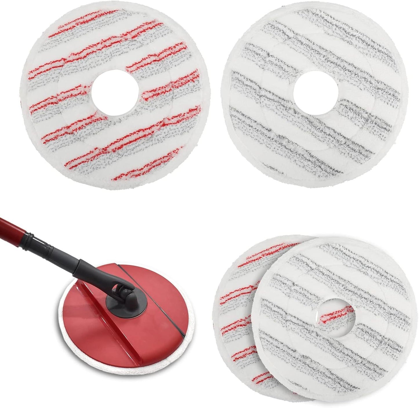 Compatible with Vileda Spin Scrubber Mop Rotating Replacement Mop Cloth Washable Rag Accessories