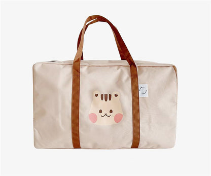 Ins Animal Head Kindergarten Bedding Storage Bag Organizer Bag Large Capacity Packing Bag Portable Travel Storage
