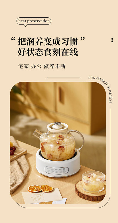 Health Pot Multi-functional Home Office Full Glass Flower Tea Pot Large Capacity Kettle Boiling Tea Pot Gift Box Gift