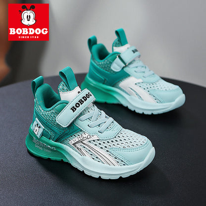Babu bean children's shoes boys sneaker summer 2025 new hollow single mesh breathable mesh shoes big children's shoes