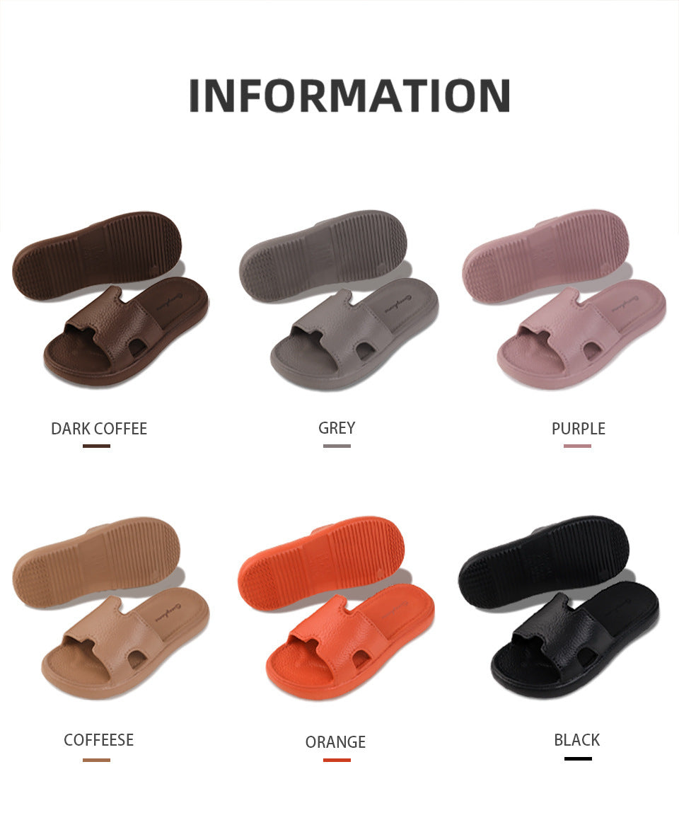 Ins Style Women's 2025 New Popular Slippers Home Internet Celebrity Ladies Sandals Home Indoor Non-Slip Slippers