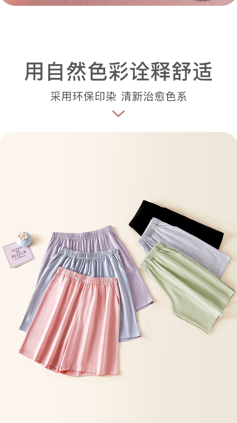Women's Pajama Pants Summer Three-Quarter Pants Pure Cotton Thin Large Size Home Pants Large Pants Home Pants Loose Factory Wholesale