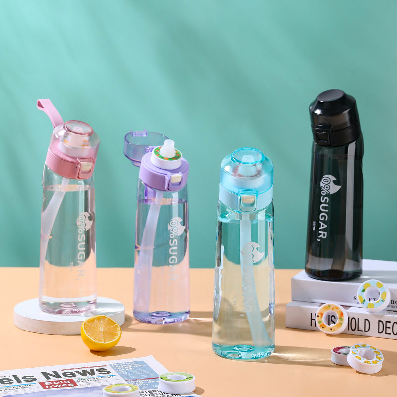 Cross-Border Popular Drinking Water Artifact 0 Sugar 0 Calorie Extract Fruity Flavor Ring Cup with Hand Rope Portable Outdoor Sports Water Cup