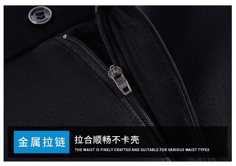 Live popular Tiger head summer thin men's casual pants men's straight business dad suit pants men's stretch long pants
