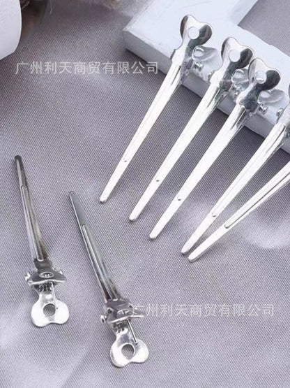 70 aluminum plate hairpin hairpin positioning clip partition clip hand push corrugated clip bangs clip modeling clip long mouth clip