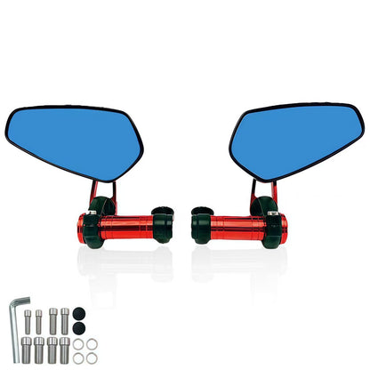 Motorcycle Off-Road Vehicle Modified Universal Folding Mirror Mount Reflective Mirror Cnc Aluminum Alloy Rearview Mirror