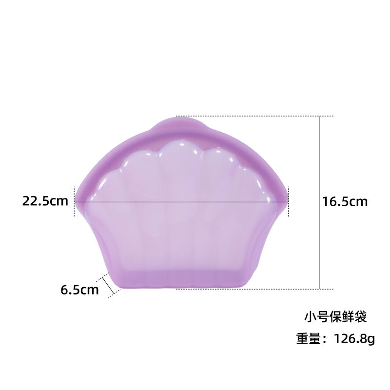 Silicone Fresh-Keeping Bag Food Repackaging Bag Silicone Bag Refrigerator Fresh-Keeping Bag Household Storage Edible Food-Grade Food Sealing Bag