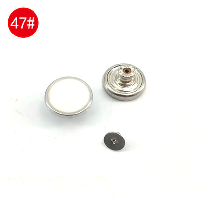 Wholesale In-Stock Waist-Cinching Button-Free Detachable Jeans Buttons, Eco-Friendly Buttons, Screw Metal I-Shaped Buckles