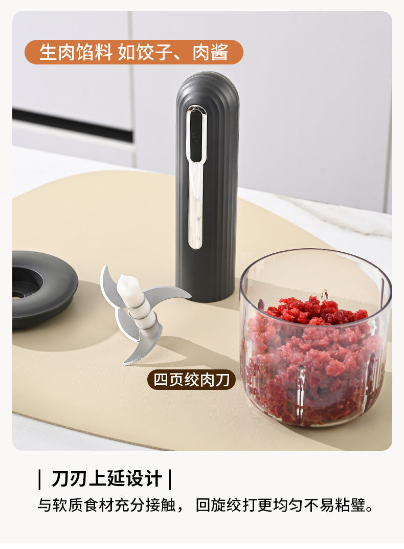 Wireless Electric Food Processor for Home Use, Small Garlic Masher, Vegetable Mincer, Garlic Paste Blender, Baby Food Processor, Garlic Paste Tool