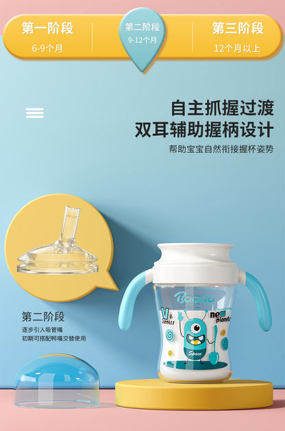 Baby music source factory wholesale custom sip cup baby sip drinking cup children's cup lip control learning cup