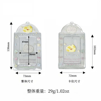 Supply Original Card Sleeve Small Card PVC Earth Flavor Star-chasing Aidou Campus Card Storage Card Bag Display Pendant Protective Cover