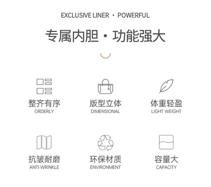 Suitable for Lv Carryall Inner Bag, Medium-Sized Handbag Organizer Storage Bag with Lining