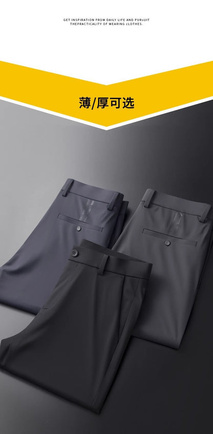 Wholesale Men's Business Wear Slim-fit Pants Summer Casual Men's Wear Youth Work Dress Black Workwear Pants