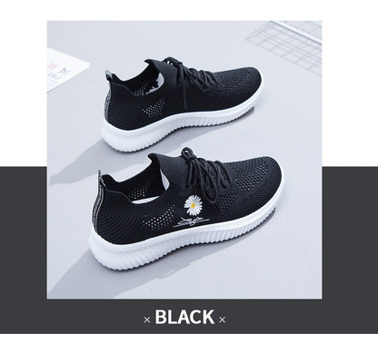 Mesh Shoes Women's Shoes 2023 New Autumn Breathable sneaker Women's Mesh Casual White Shoes Casual Slip-on