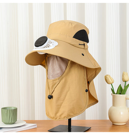 New Sun Hat for Men and Women in Summer, Uv Protection, Neck Protection, Sun Protection, Solar Fan Hat, Outdoor Mountaineering Fisherman Hat