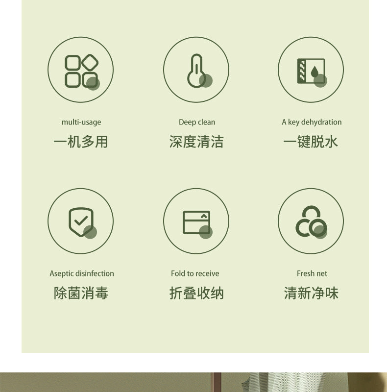 Daifa cross-border folding washing machine mini small washing machine baby underwear wash socks can be dried portable