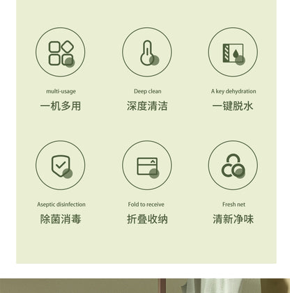 Daifa cross-border folding washing machine mini small washing machine baby underwear wash socks can be dried portable