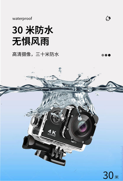 Foreign Trade Wholesale High-Definition Mini Waterproof Sports Camera Cycling Multi-Function Can Be Connected to Wifi with Remote Control Camera Anti-Shake