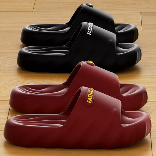 Women's Summer New Style Slippers for Couples, Thick-Soled Indoor Bathroom Anti-Slip and Odor-Resistant Slippers for Men to Wear Outside by PDG ibma