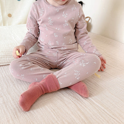 Children's Pajamas, Baby Autumn Clothes and Long Trousers, Kidsren's Home Clothes, Category a Pure Cotton Pajamas for Boys and Girls, Boys' Home Clothes