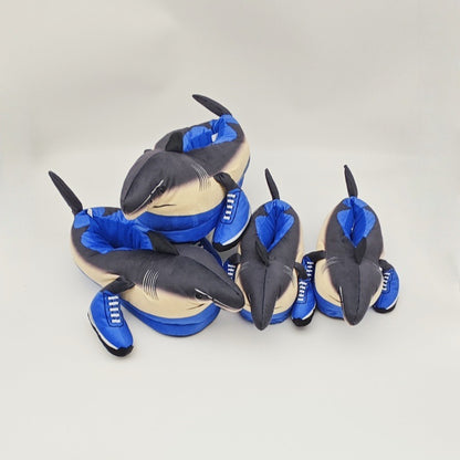 Funny Ai Shanhaijing Doll Shark Wooden Stick Man Doll Creative Cross-Border Spoof Plush Slippers