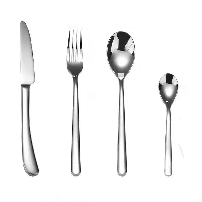 3 04 months light steak knife fork spoon thickened stainless steel tableware western food knife fork spoon dessert spoon upscale hotel restaurant