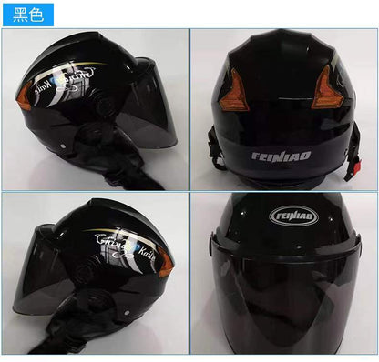Factory direct electric car helmet men and women summer riding half helmet Four Seasons universal battery car environmental protection travel helmet