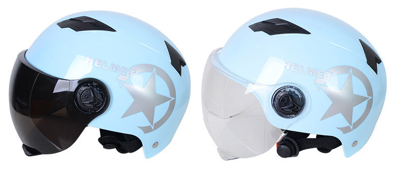 Harley Helmets Printing Advertising Helmets Four Seasons Sunscreen Helmets Thickened Men's and Women's Half Helmets Motorcycle Electric Vehicle Helmets