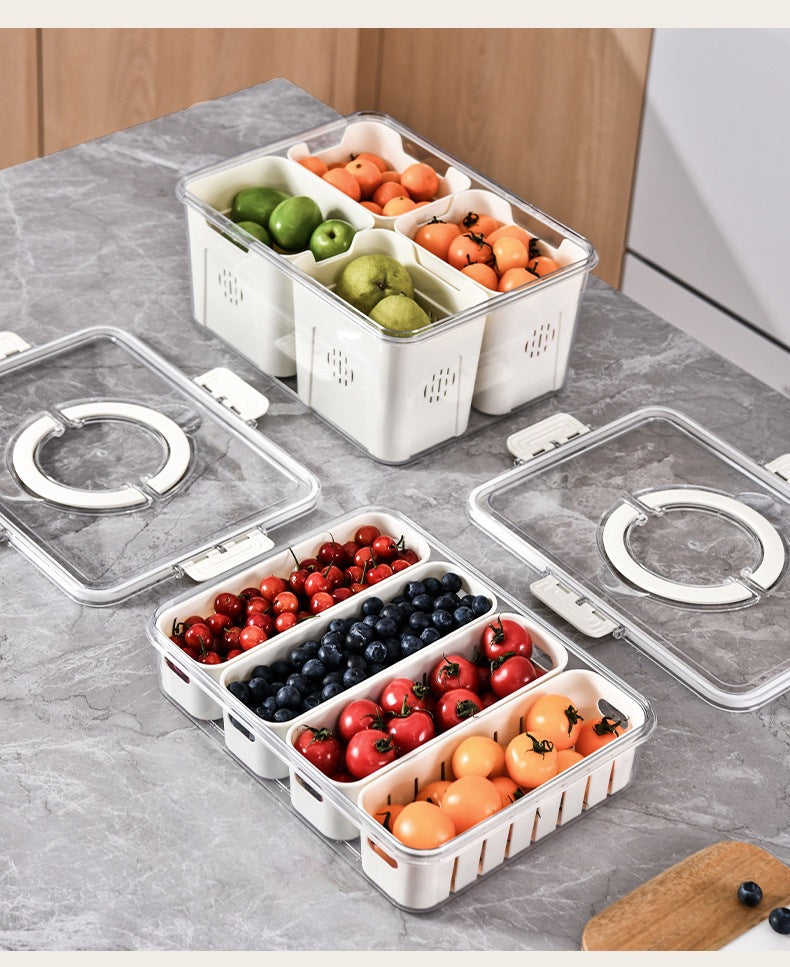 Fresh-Keeping Box Plastic Storage Thickeneded Refrigerator Dust-Proof Finishing Household Artifact Special Kitchen New Plastic Box