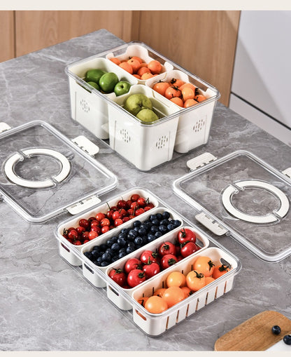 Fresh-Keeping Box Plastic Storage Thickeneded Refrigerator Dust-Proof Finishing Household Artifact Special Kitchen New Plastic Box