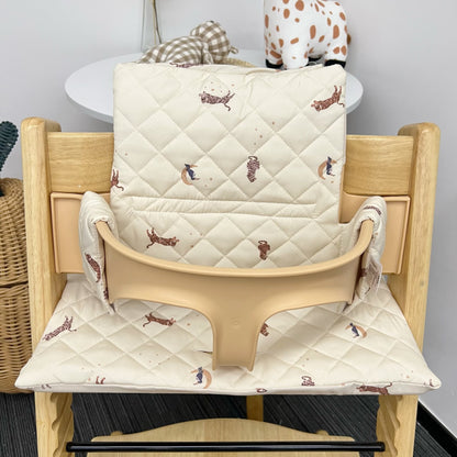 Ins Nordic Style Baby Dining Chair Children's Growth Chair Cushion Baby Dining Chair Cushion Waterproof and Urine-proof Sitting