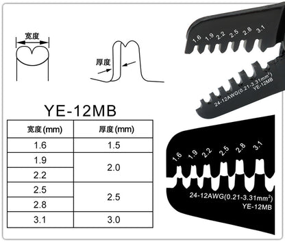 SH1.0/ZH1.5/PH2.0/XH2.54/SM2.54 DuPont crimping pliers small terminal crimping pliers YEFYM