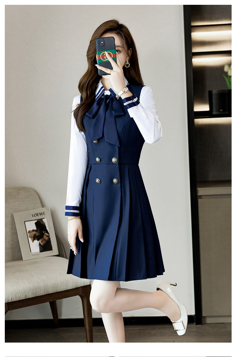 Kindergarten teacher garden clothes interview clothing dress suit group kindergarten teacher fashion temperament early education overalls women