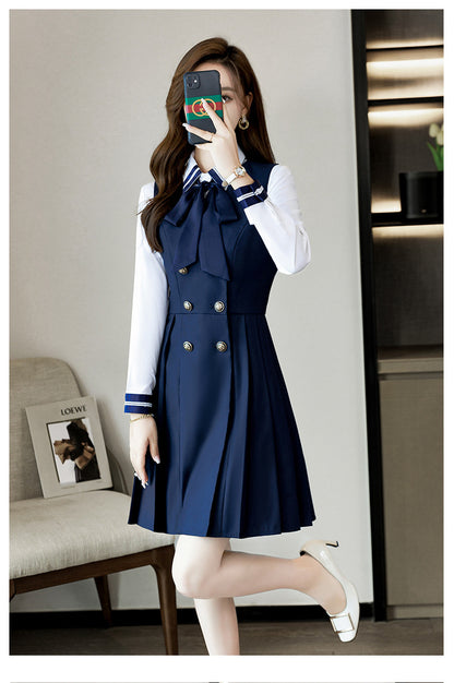 Kindergarten teacher garden clothes interview clothing dress suit group kindergarten teacher fashion temperament early education overalls women