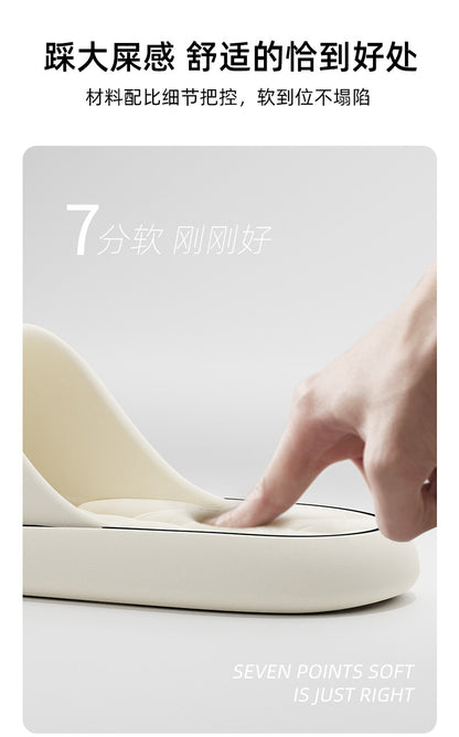 Leakage bathroom slippers ladies summer 2025 new indoor home non-slip bath quick-drying non-stinky feet sandals men