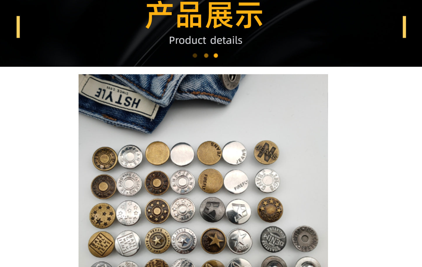 Wholesale In-Stock Waist-Cinching Button-Free Detachable Jeans Buttons, Eco-Friendly Buttons, Screw Metal I-Shaped Buckles